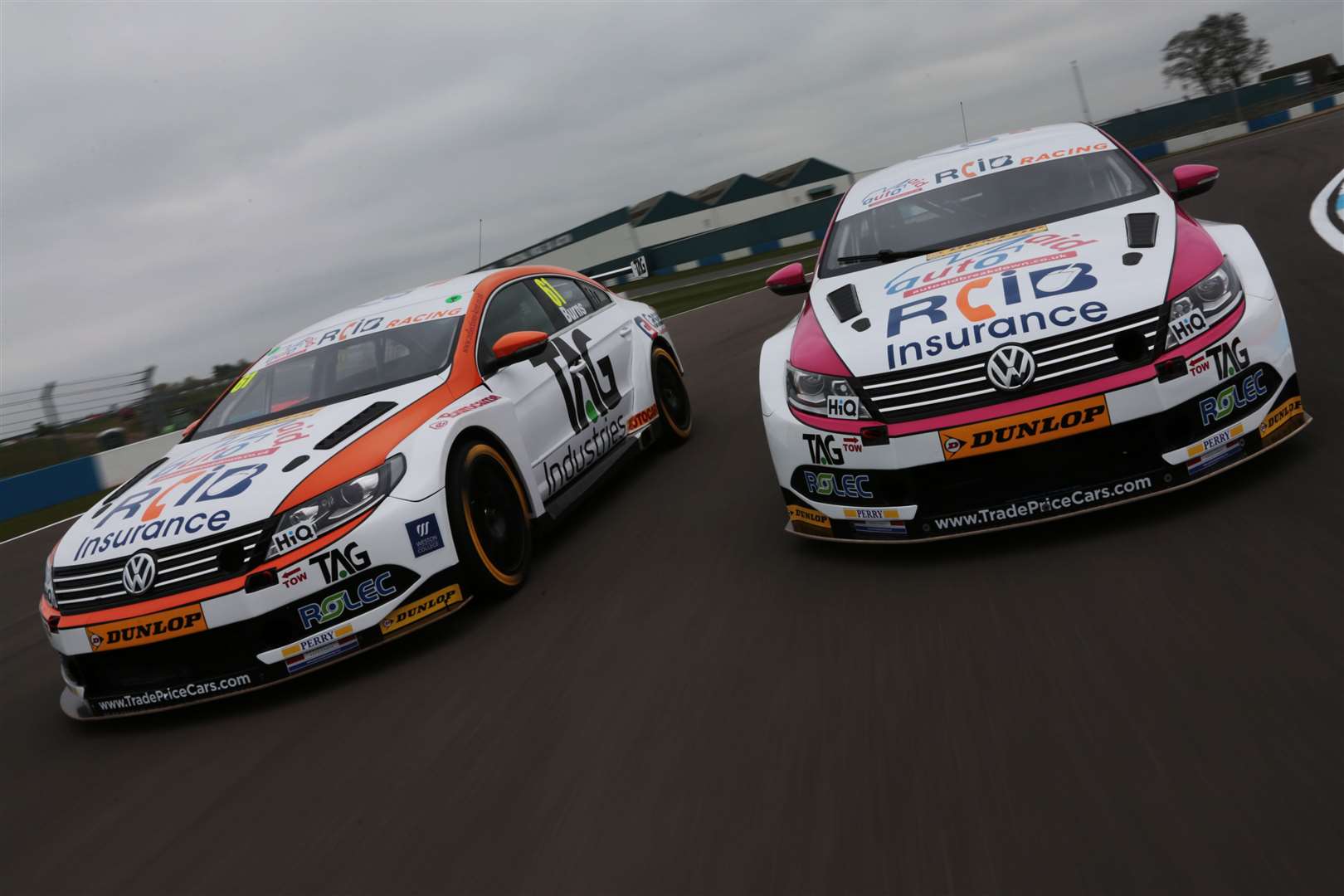 Will Burns and Michael Epps pictured at Donington Park. Picture: Jakob Ebrey Photography