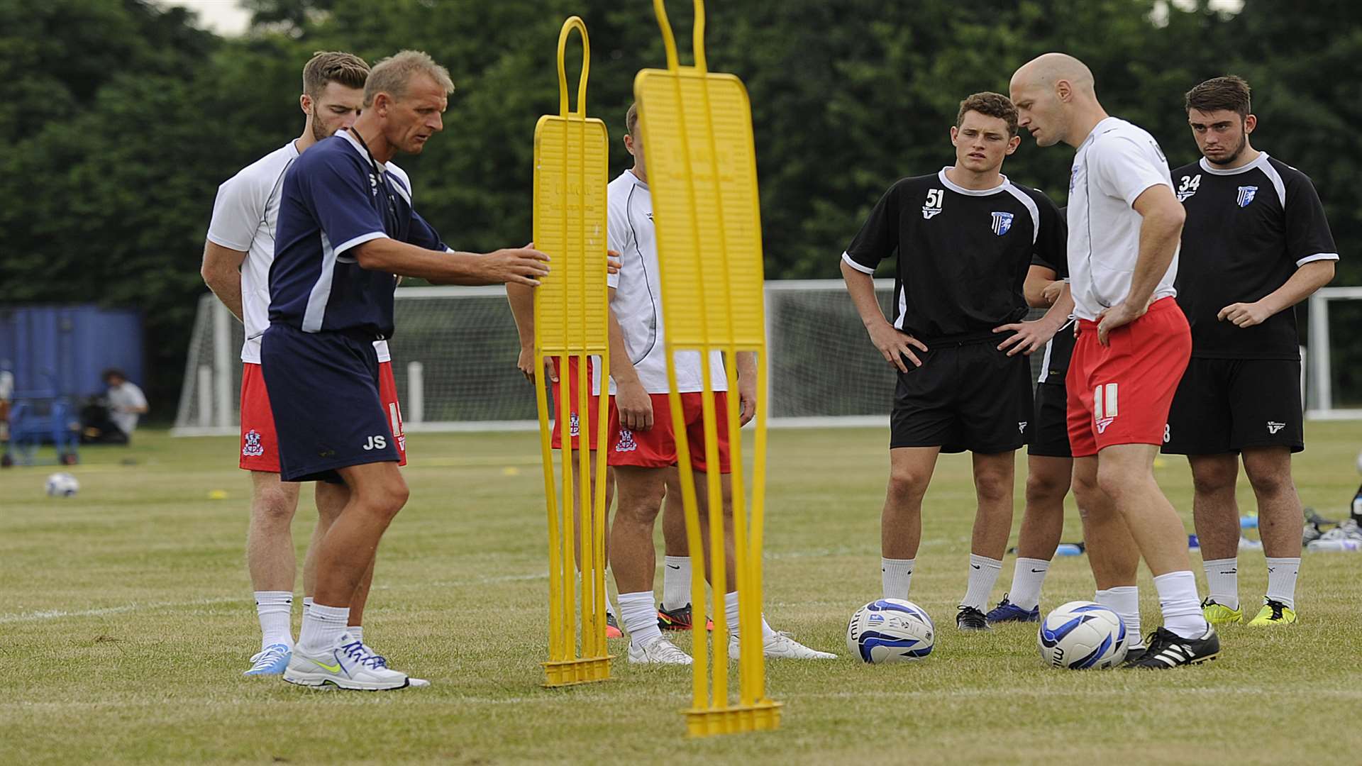 Gillingham in pre-season training. Picture: Barry Goodwin