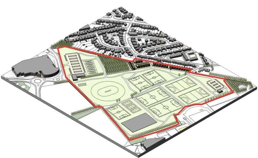 A revamp of the facilities at the Ramsgate sports ground has been planned. Picture: Corstorphine & Wright Architects