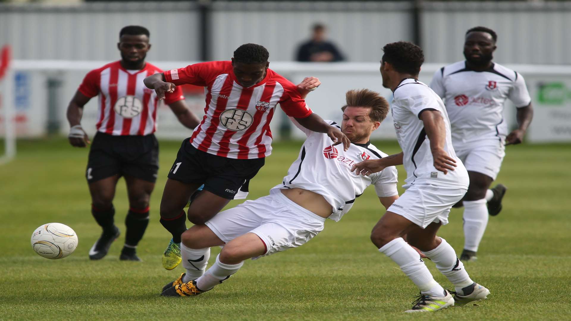 Sheppey and Tunbridge Wells drew 2-2 on Saturday. They meet again this Tuesday to see who goes through to the first round of the FA Vase. Picture: John Westhrop