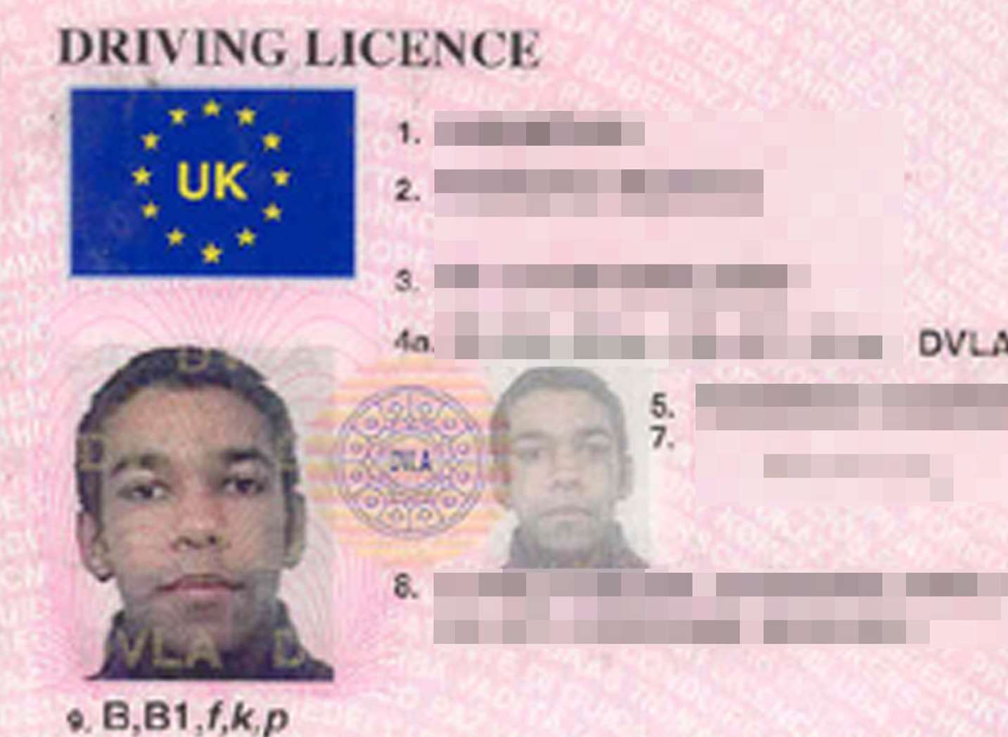 A typical driving licence