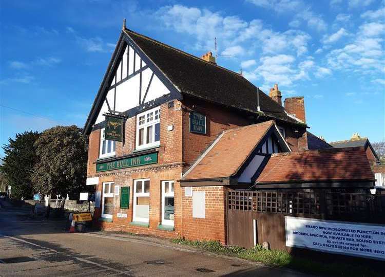 Land behind The Bull Inn at East Farleigh has been put up for sale