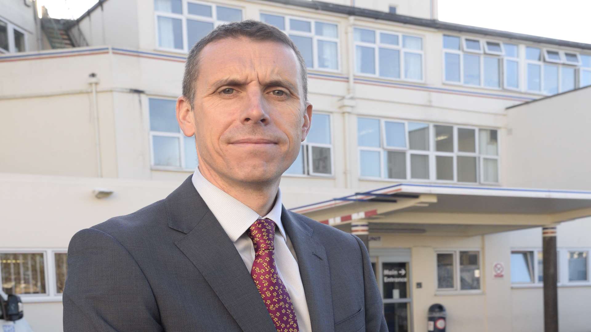 Chief executive of Kent and Canterbury Hospital Matthew Kershaw