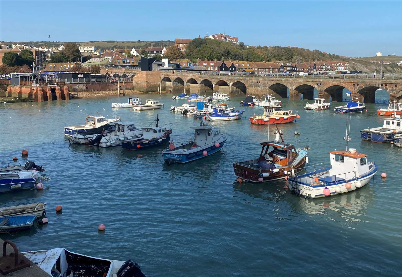 Crews were called to Folkestone Harbour this afternoon. Picture: Stock image