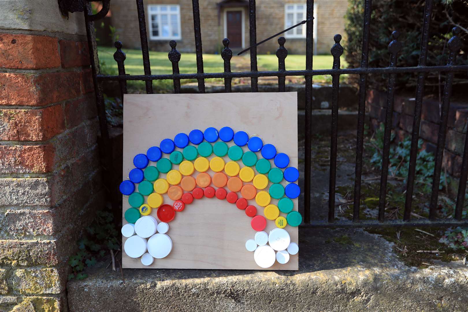 Rainbows have appeared in the windows of homes up and down the country as an image of hope (Mike Egerton/PA)