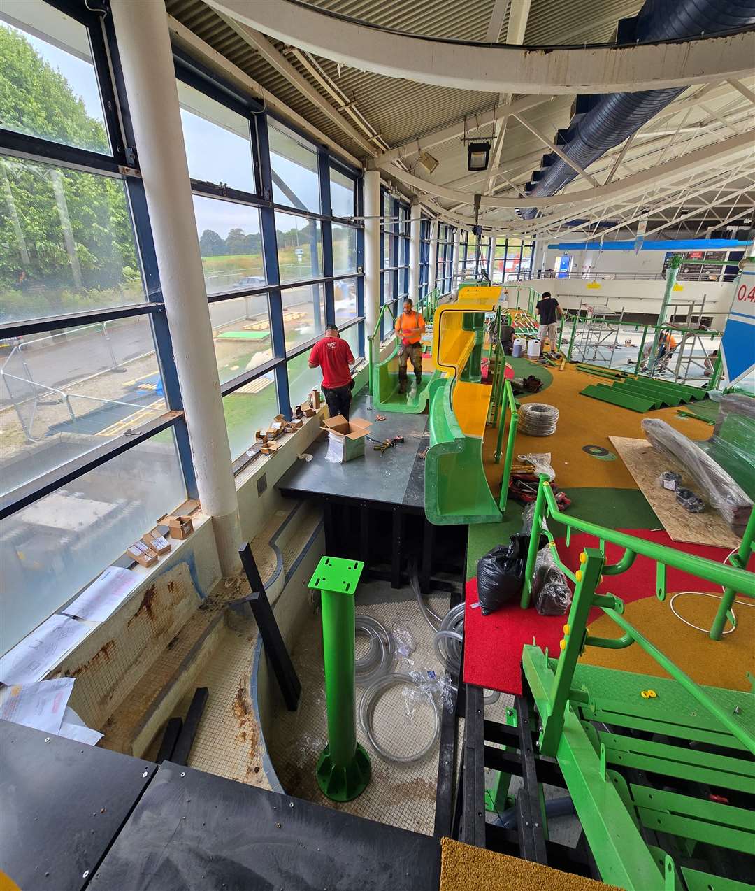 Work is still in progress at the swimming pool. Picture: Maidstone Leisure Centre