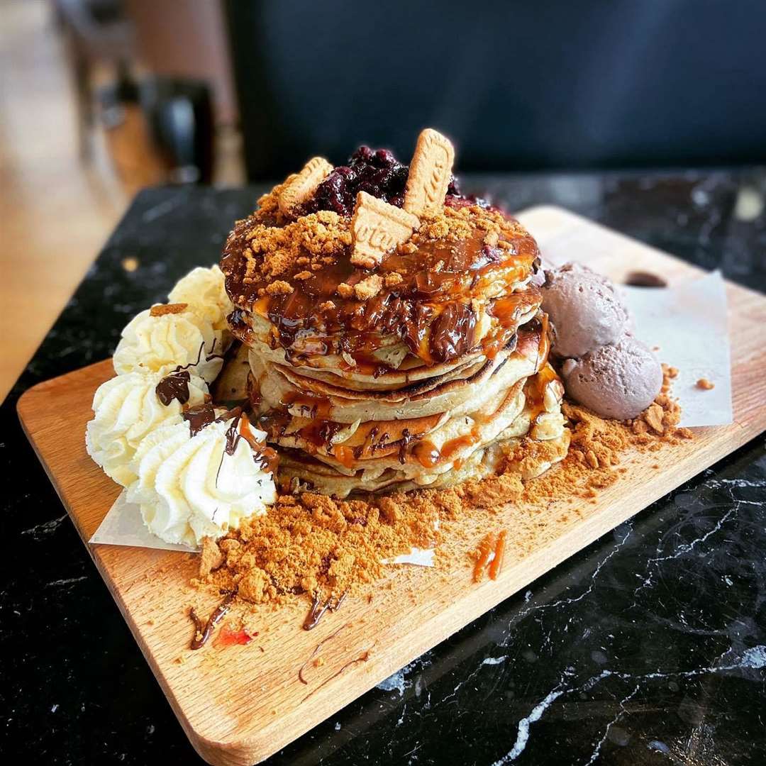 The pancake challenge at The Post Office in Margate. Picture: The Post Office