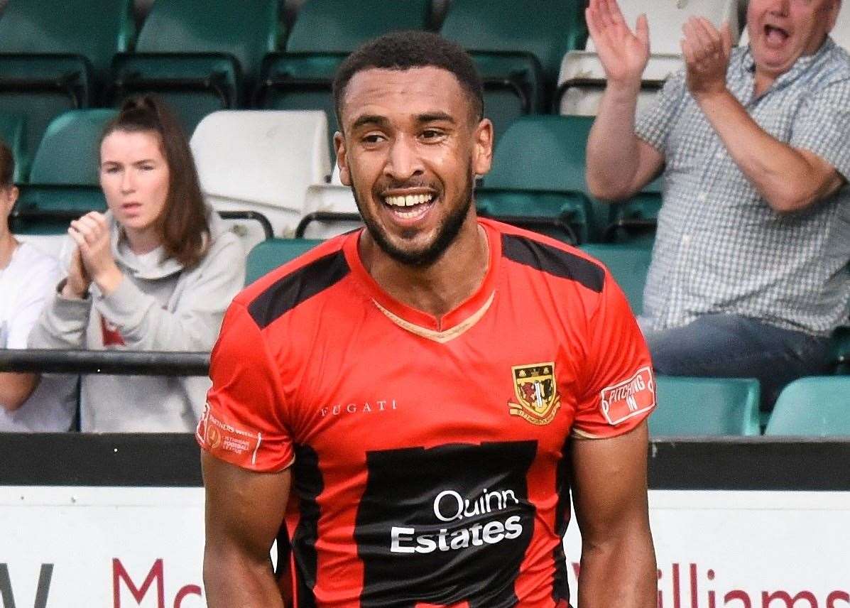 Sittingbourne striker Johan Caney-Bryan Picture: Ken Medwyn