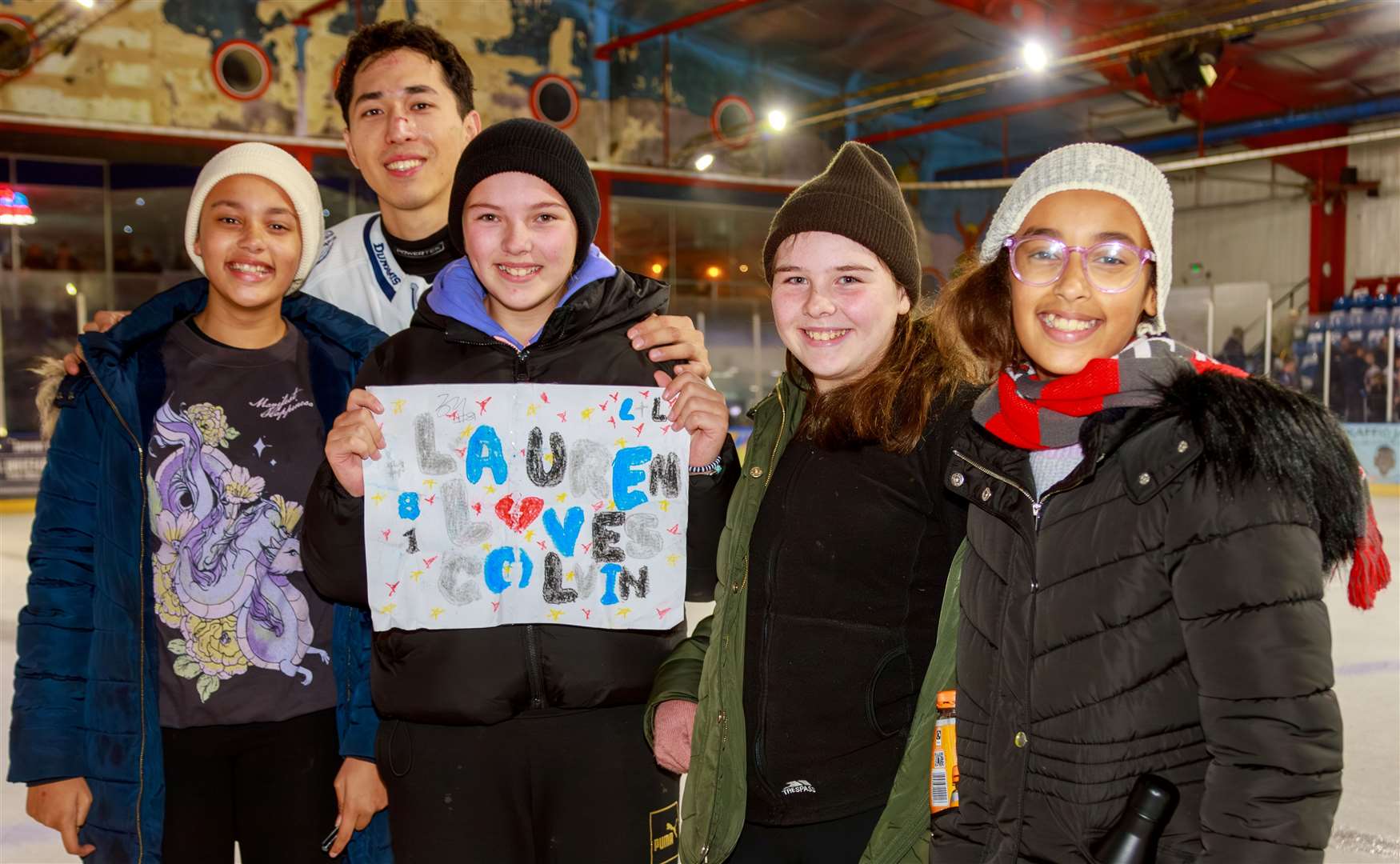 Louis Colvin with some young fans at Invicta Dynamos Picture: David Trevallion