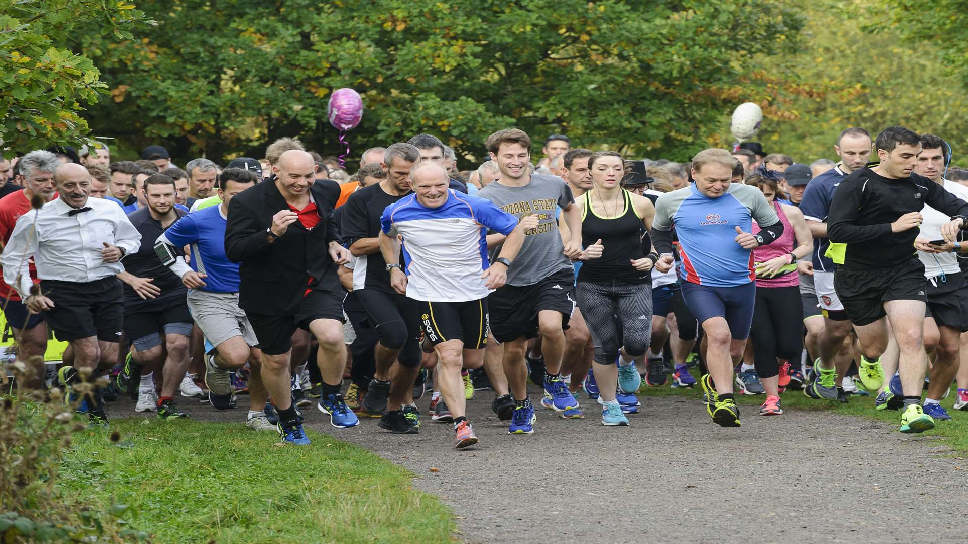 Fellow park runners at Shorne Woods Country Park. Picture: Andy Payton