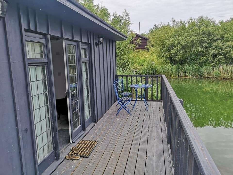 Some of the tourist cabins by the lake. Picture: Buckland Lake Reserve