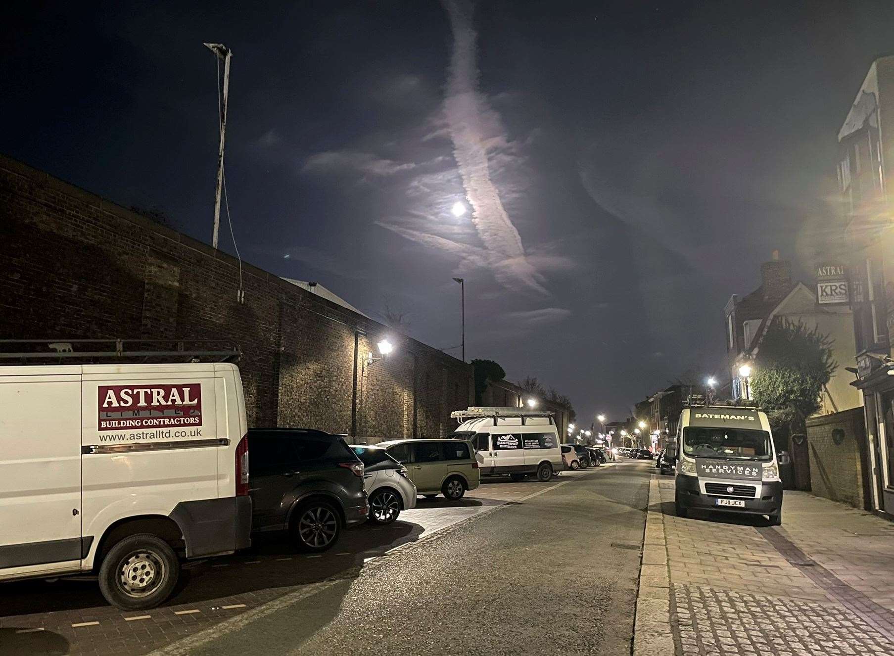 Blue Town High Street after dark in Sheerness. Picture: Joe Crossley