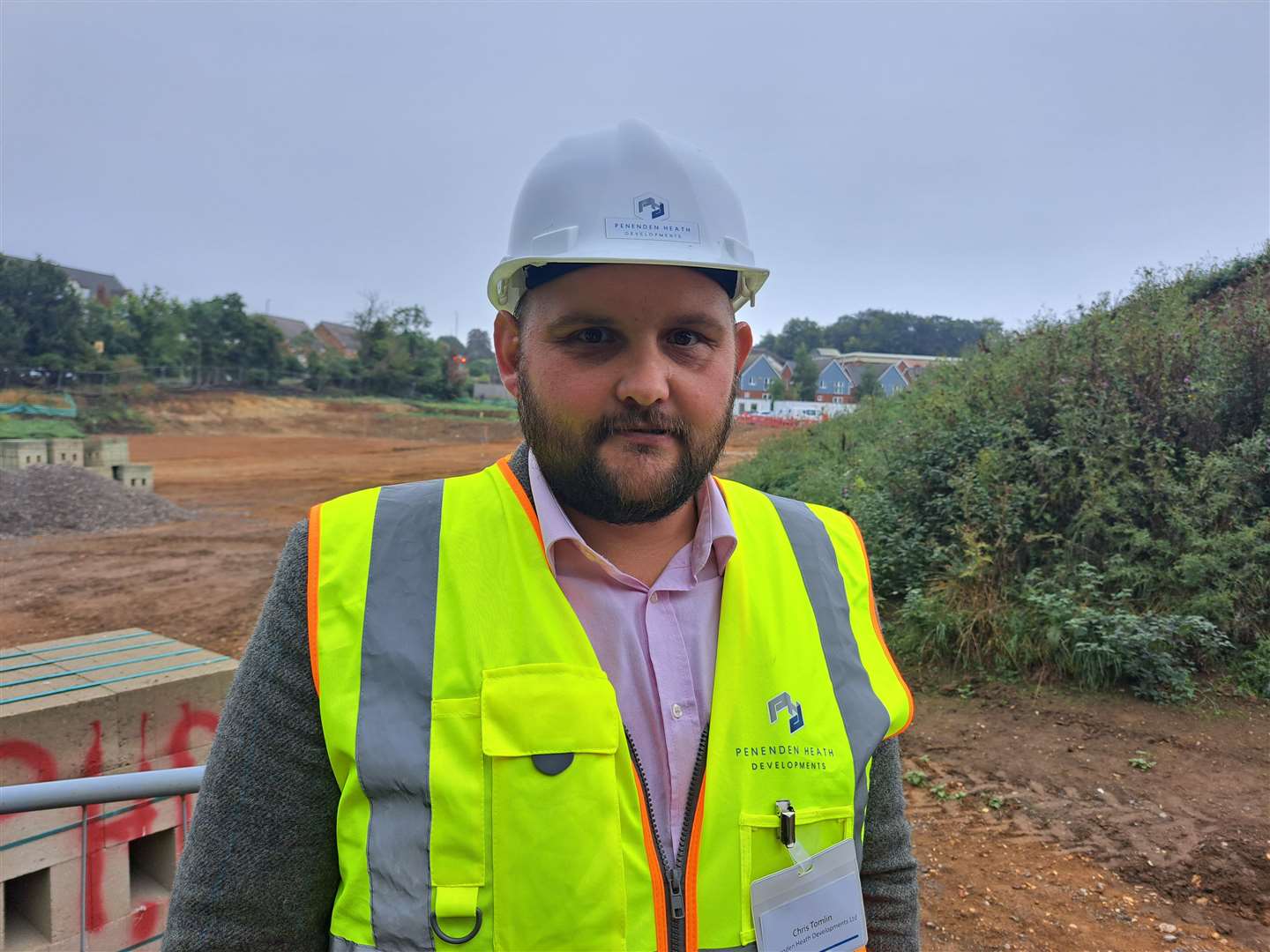 Chris Tomkin, co-founder of Penenden Heath Developments Ltd at Castor Park