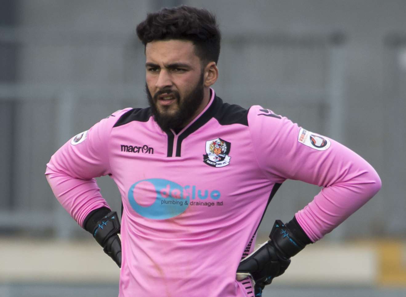 Dartford goalkeeper Deren Ibrahim Picture: Andy Payton