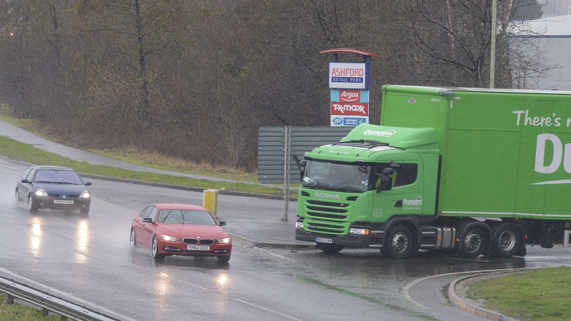 The Barrey Road junction on the A2070