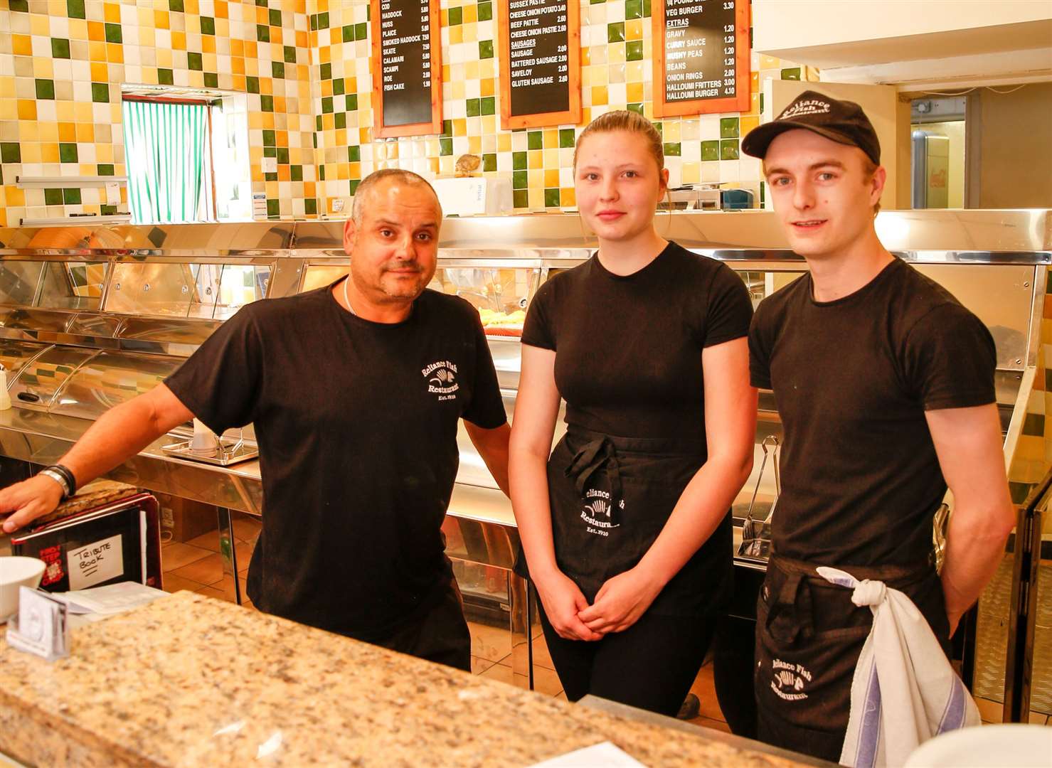 Staff Jack Kamenou, Hollie Calla and Ricky Dickenson. Picture: Matthew Walker