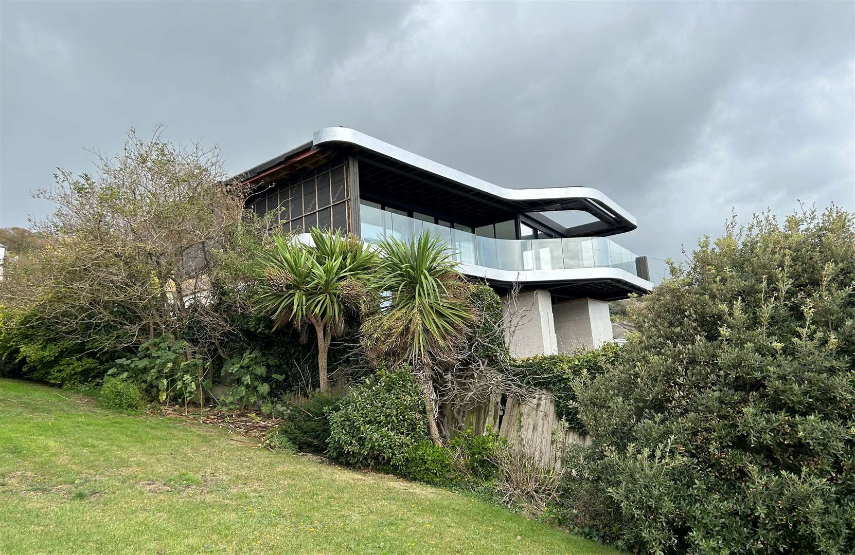 Heatherbank in Sunnyside Road, Sandgate, has a futuristic appearance