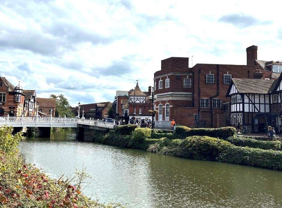 The River Medway runs through the centre of Tonbridge. Picture: TMBC