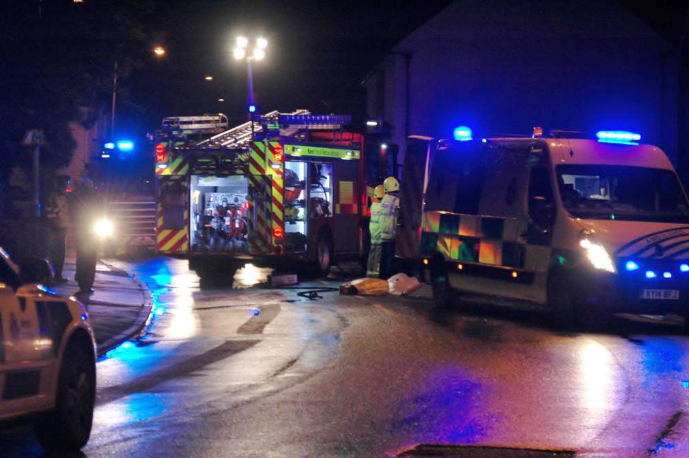 Scene of the crash at the junction of Canterbury Road with Eddington Lane, Herne Bay