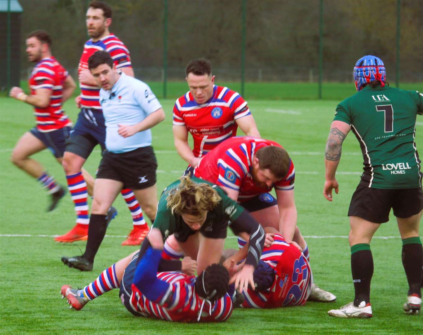 Tonbridge Juddians and North Walsham do battle. Picture: Adam Hookway