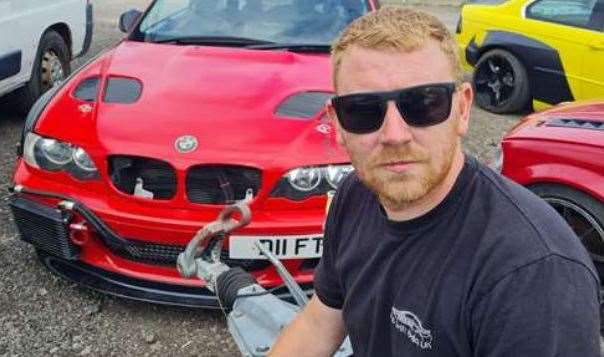 Car 'drifter' Warren Lees, from Sandwich