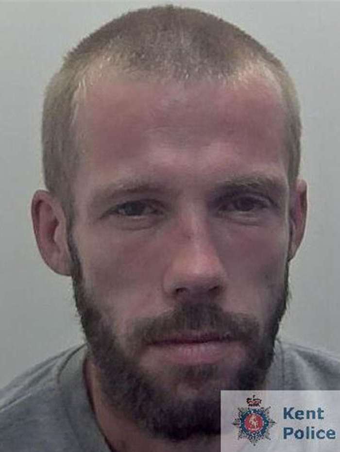 Joseph Scott was caught on camera pulling down a hanging basket outside the Maidens Head pub in Canterbury