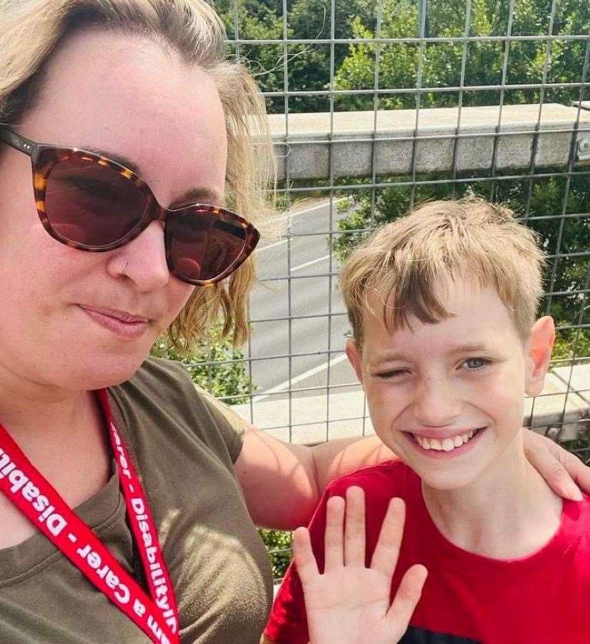 Mum Kerry with her son, Thomas. Picture: Kerry North