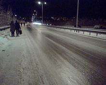 Blue Bell Hill as snow caused chaos on January 6 2010