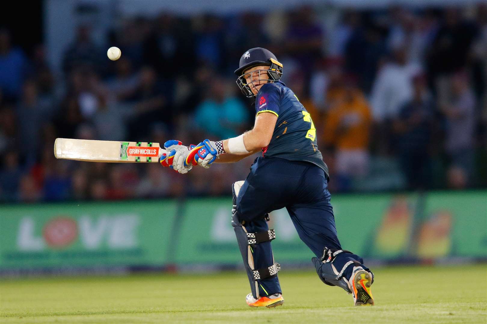 Sam Billings batting in the 2017 T20 Blast. Picture: Andy Jones