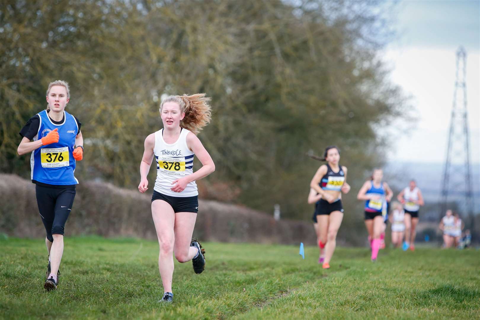 Elena Jury of Swale Combined AC at the 2020 Kent Cross-Country Championships Picture: Matthew Walker