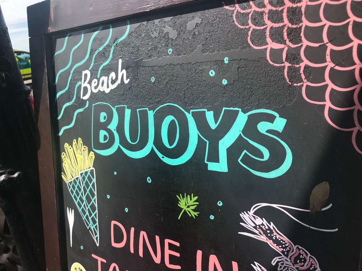 Beach Buoys is on Marine Drive, Margate - a stone's throw from the beach