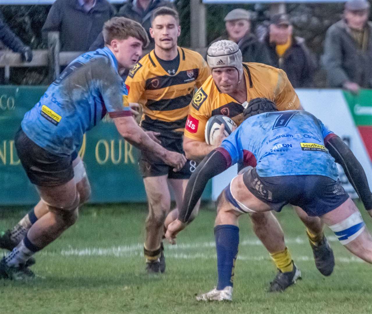 Sam Rogers on the attack but Canterbury left it too late to reel in their visitors. Picture: Phillipa Hilton