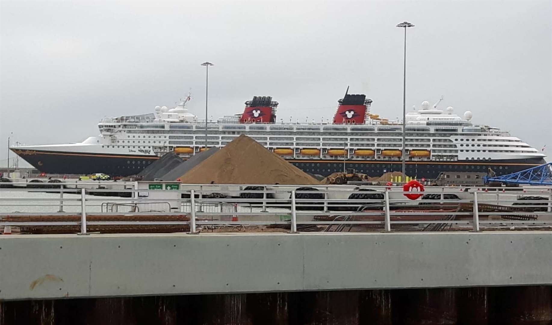 Disney Wonder is currently stationed in Dover