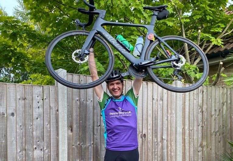 Dave Wastall, from Iwade, cycled 155 miles in a single day around Kent to raise money for a good cause