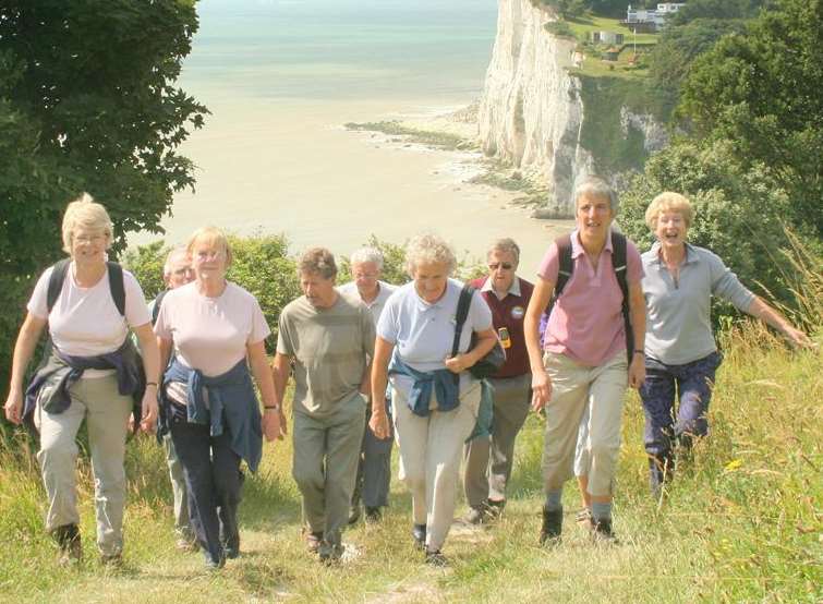 The stunning view of St Margaret's Bay