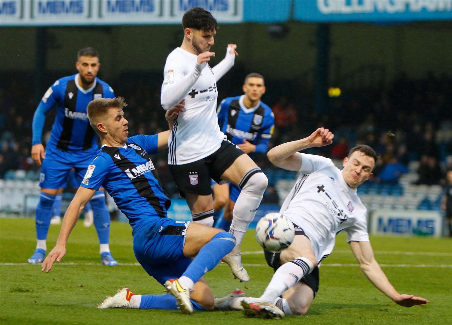 Jack Tucker gets stuck in for Gills. Picture: Andy Jones