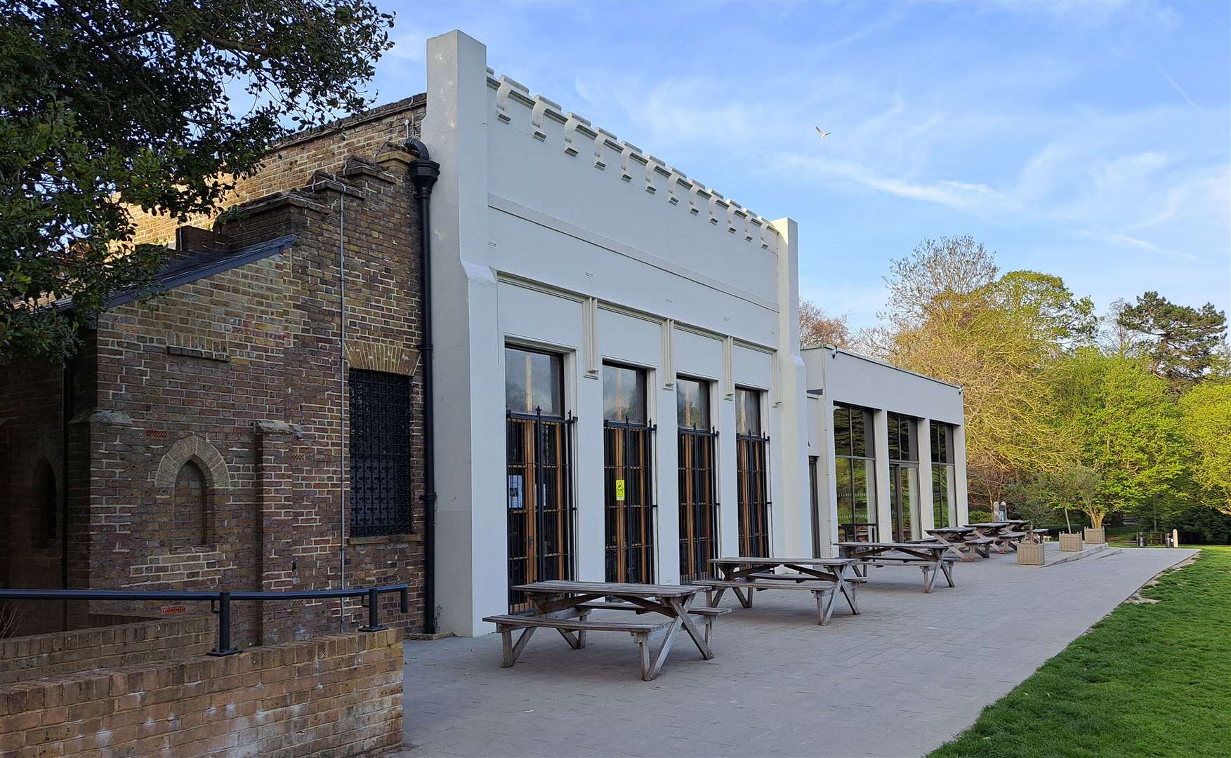 The building at Kearsney Abbey currently holds a cafe, but could be used for weddings or functions in the future