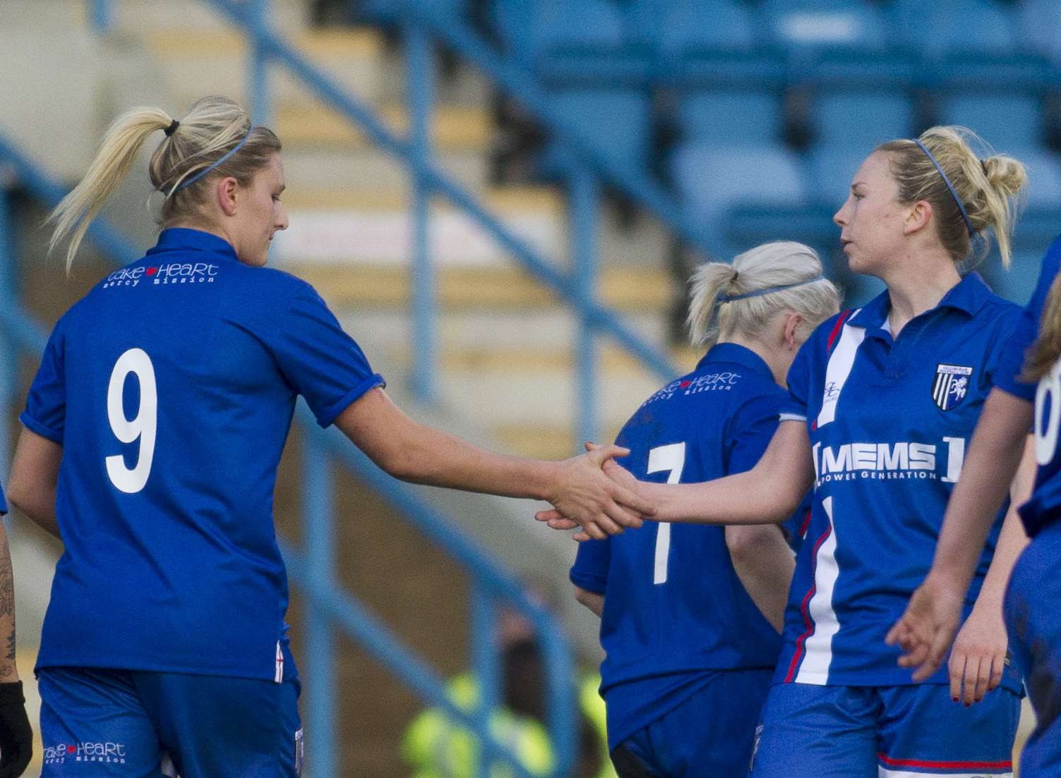 Gillingham Ladies celebrate a goal