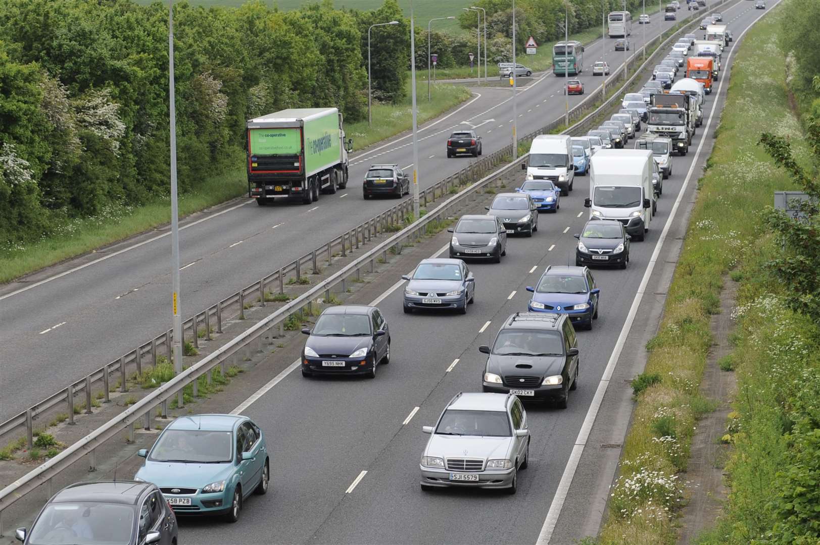 Thanet Way, pictured, is the most dangerous rural road in the UK, according to recent research