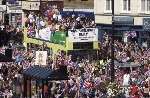 CELEBRATION: Kelly Holmes' victory bus parade in September. Picture: MATT READING