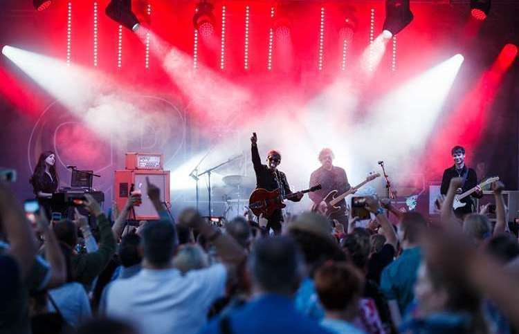 The Lightning Seeds brought their A-game to Create Festival, performing hits 'Three Lions', 'Pure' and 'Lucky You'. Picture: Matt Wilson