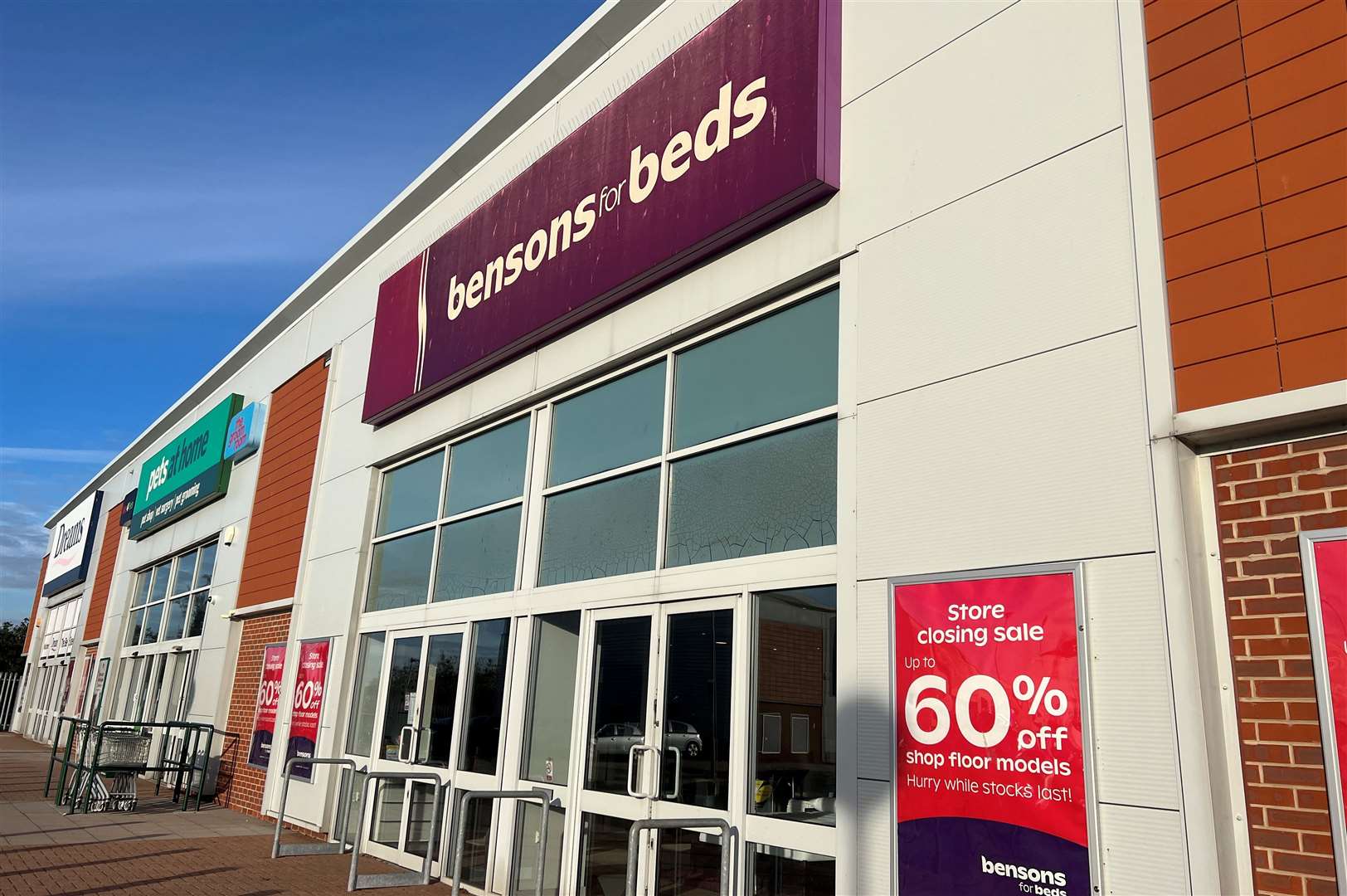 Bensons for Beds is taking over two Carpetright sites in Kent. Stock picture