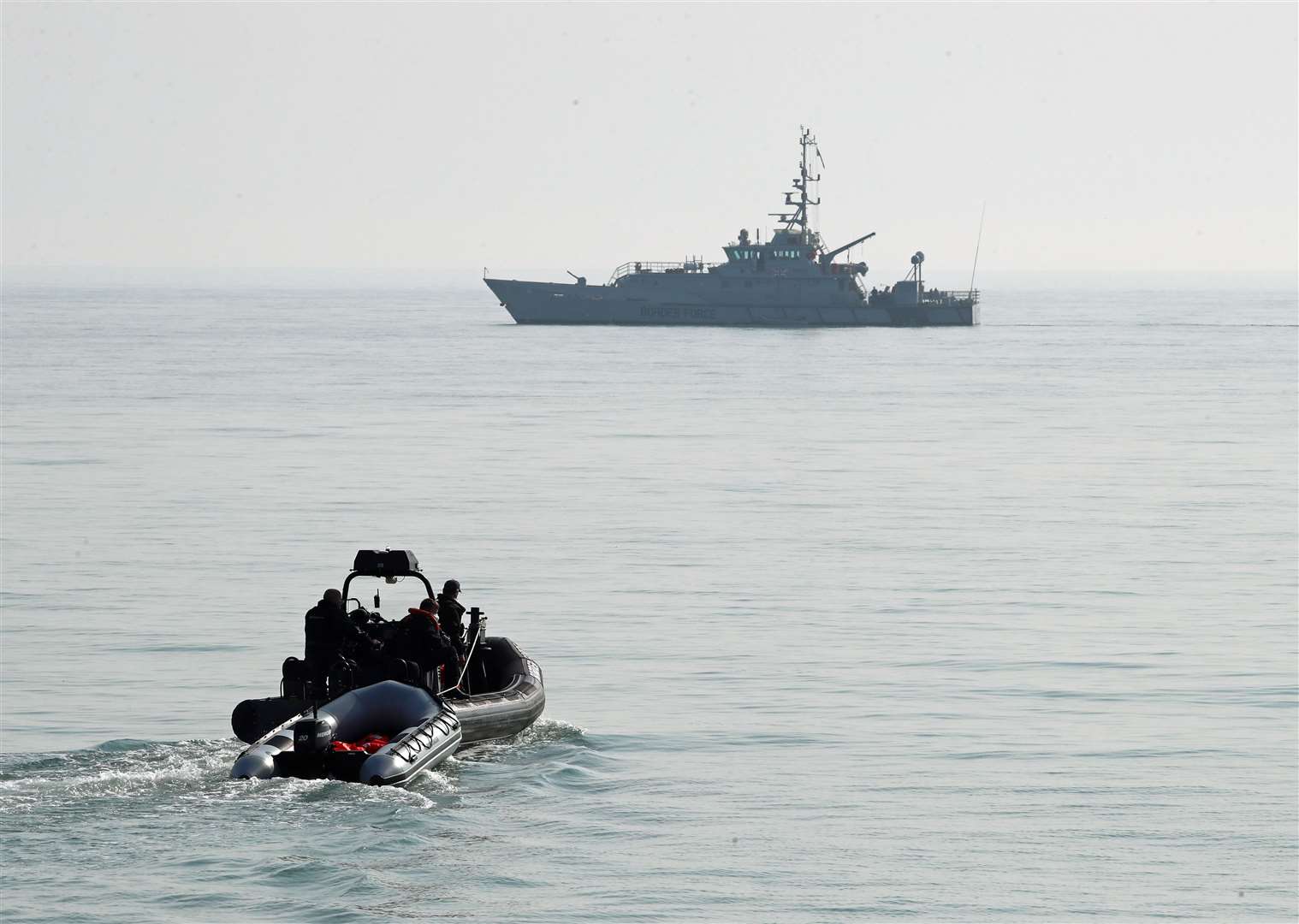 A baby died after a migrant boat got into difficulty in the English Channel. Picture: PA