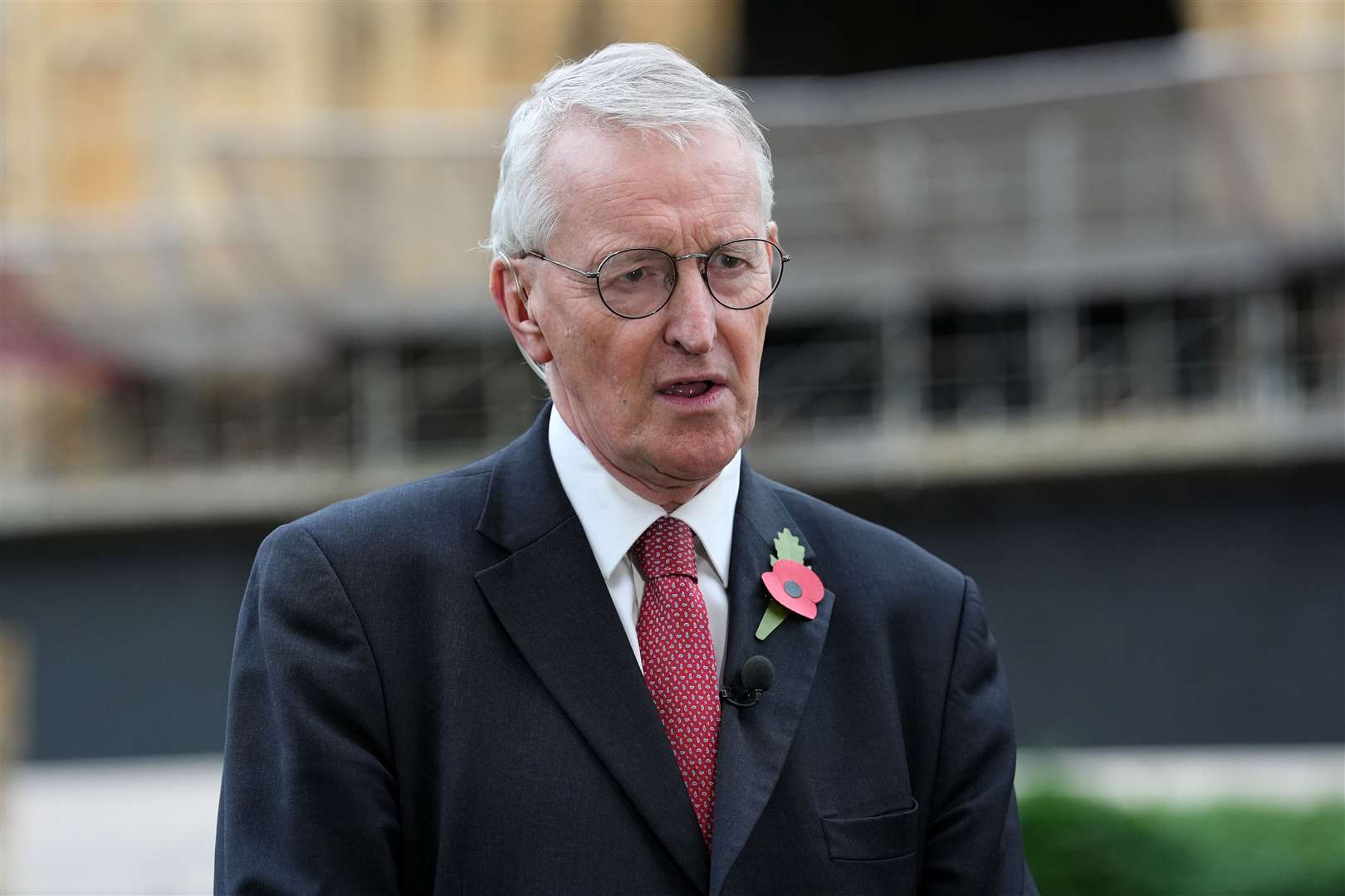 Hilary Benn gave evidence to the Northern Ireland Affairs Committee on Tuesday (Lucy North/PA)