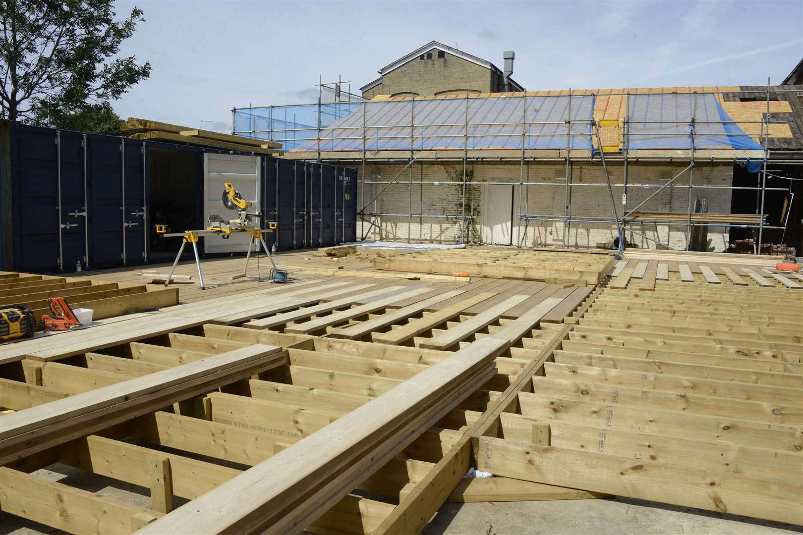 Ashford Coachworks development taking shape.Architect Carl Turner.Picture: Paul Amos. (14122749)