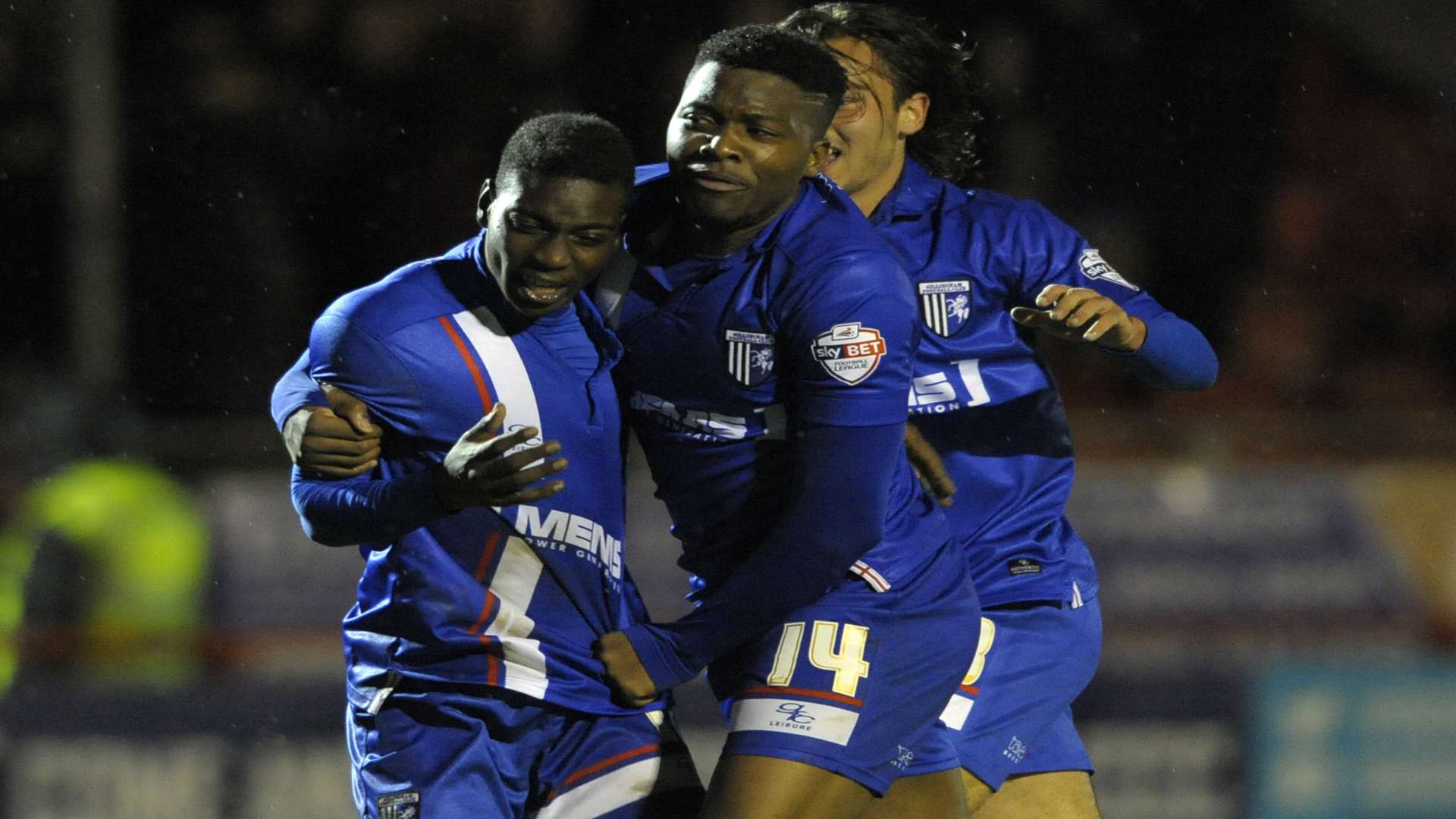 Jermaine McGlashan enjoys scoring the equaliser against Crawley Picture: Barry Goodwin