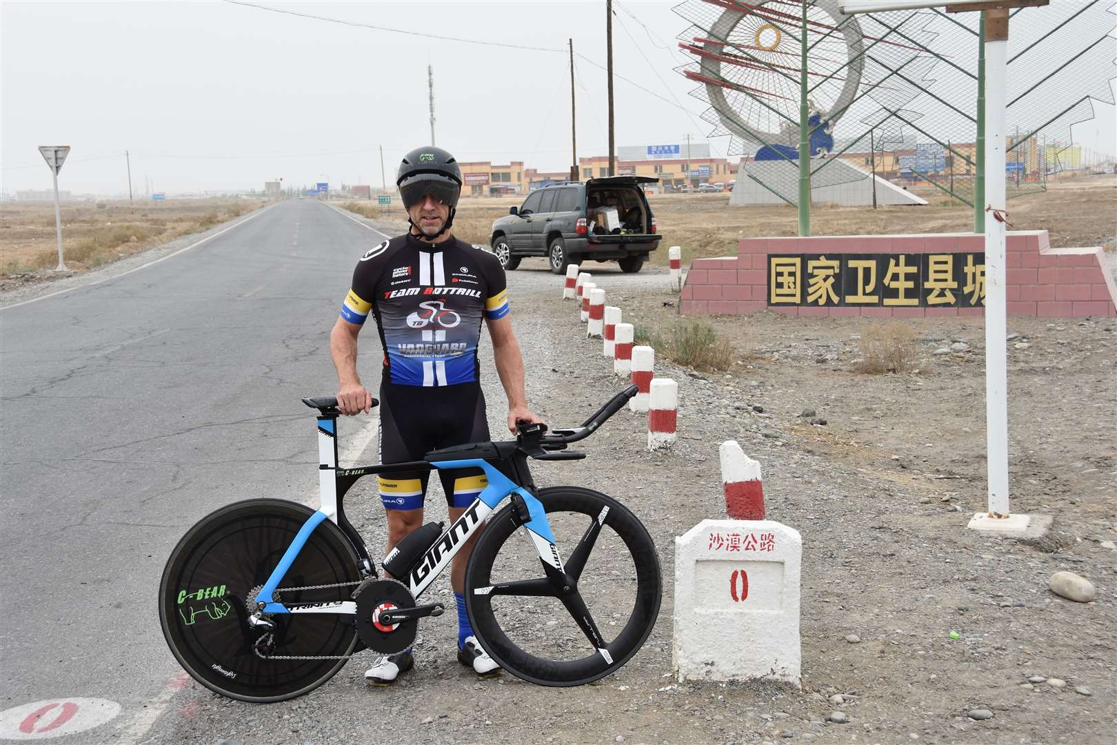 Jonathan Parker crashed out after cycling more than 300km. Picture: Ollie Tindall (9883841)