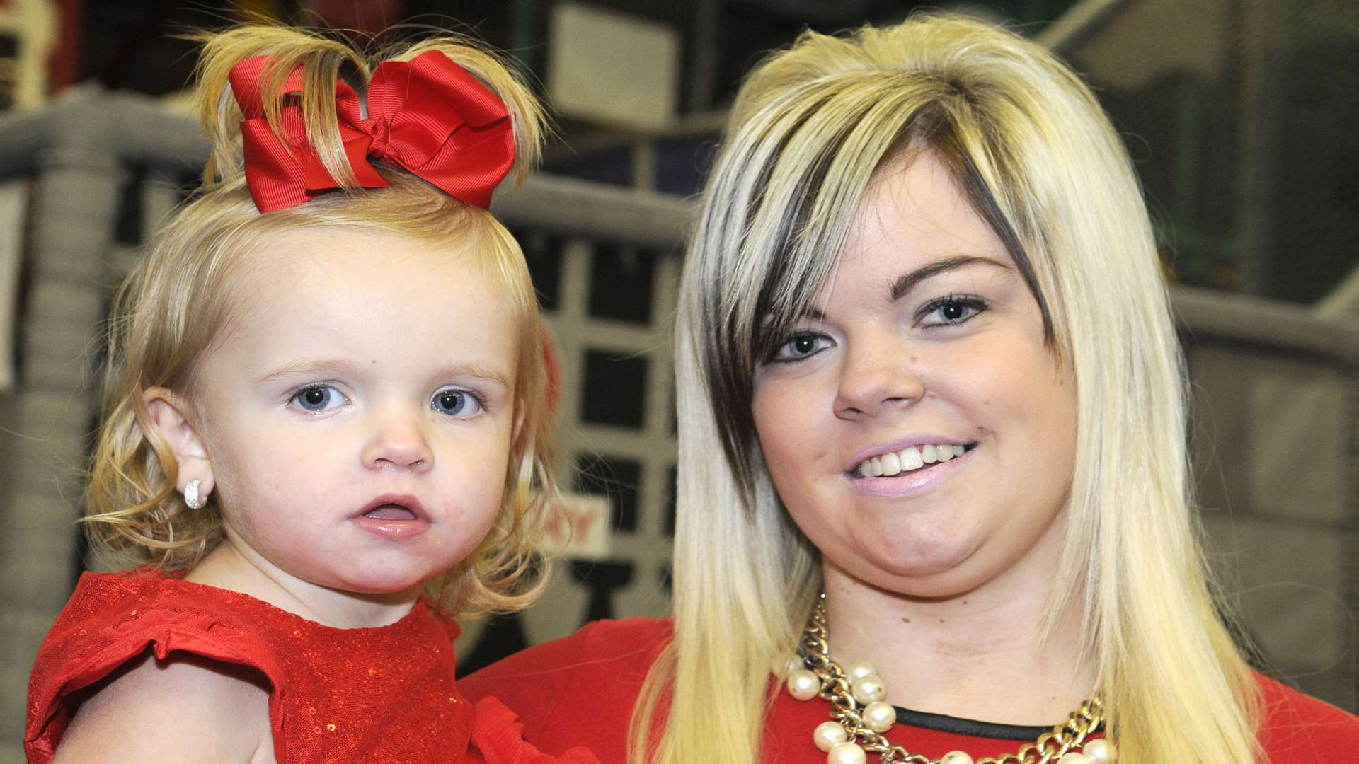 Last year's winner Poppy Page, with mum Jade Clegget.