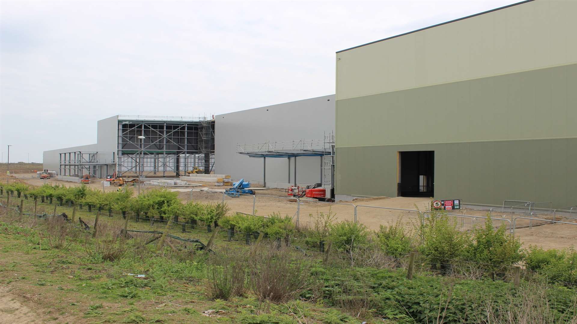 The Aldi distribution centre in Queenborough.