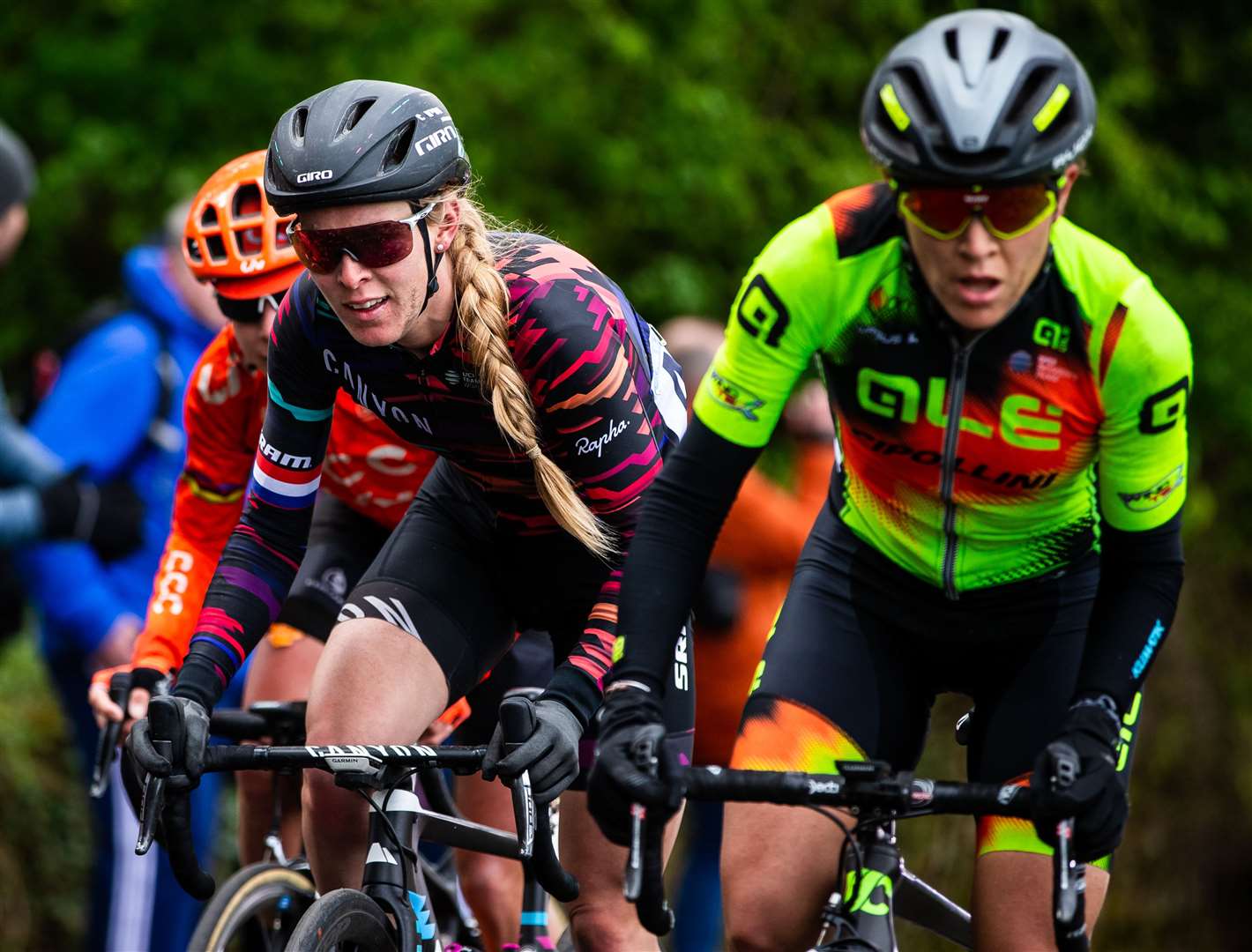 Hannah Barnes, left, is a former stage winner in the Women's Tour Picture: SWPix.com